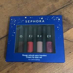 Sephora Makeup - 4/$25 Sephora Cream lip stain set Sephora Makeup - 4/$25 Sephora Cream lip stain set